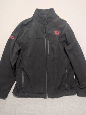 Indiana Hoosiers black Campus Heritage full-zip jacket